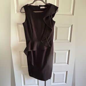 Calvin Klein Ruffle front dress